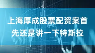 上海厚成股票配资案首先还是讲一下特斯拉